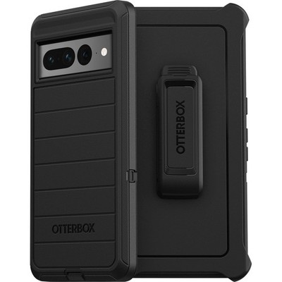 Otterbox Defender Series Case For Google Pixel 7 Pro (Only) - Holster Clip Included - Microbial Defense Protection - Non-Retail Packaging - Black