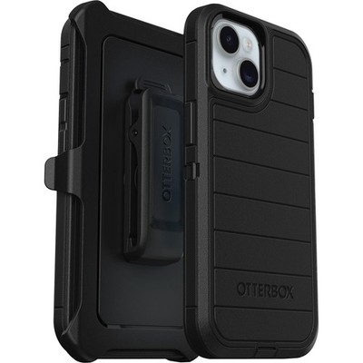 Otterbox Iphone 15, Iphone 14, And Iphone 13 Defender Series Pro Case - Black, Screenless, Rugged & Durable, With Port Protection, Includes Holster Clip Kickstand