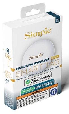 Simple Smart Tag / 1 Pack (Tracker - Works With Apple Find My)