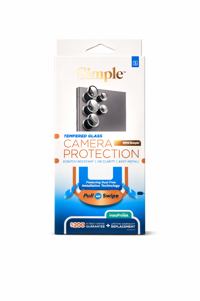 Simple Tempered Glass Camera Protector (Fits Samsung S25 Plus Only)