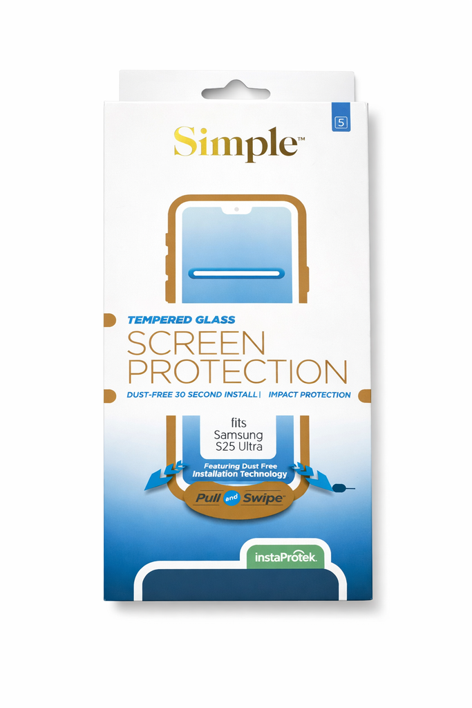 Simple Tempered Glass Screen Protector For Samsung Galaxy S25 Ultra