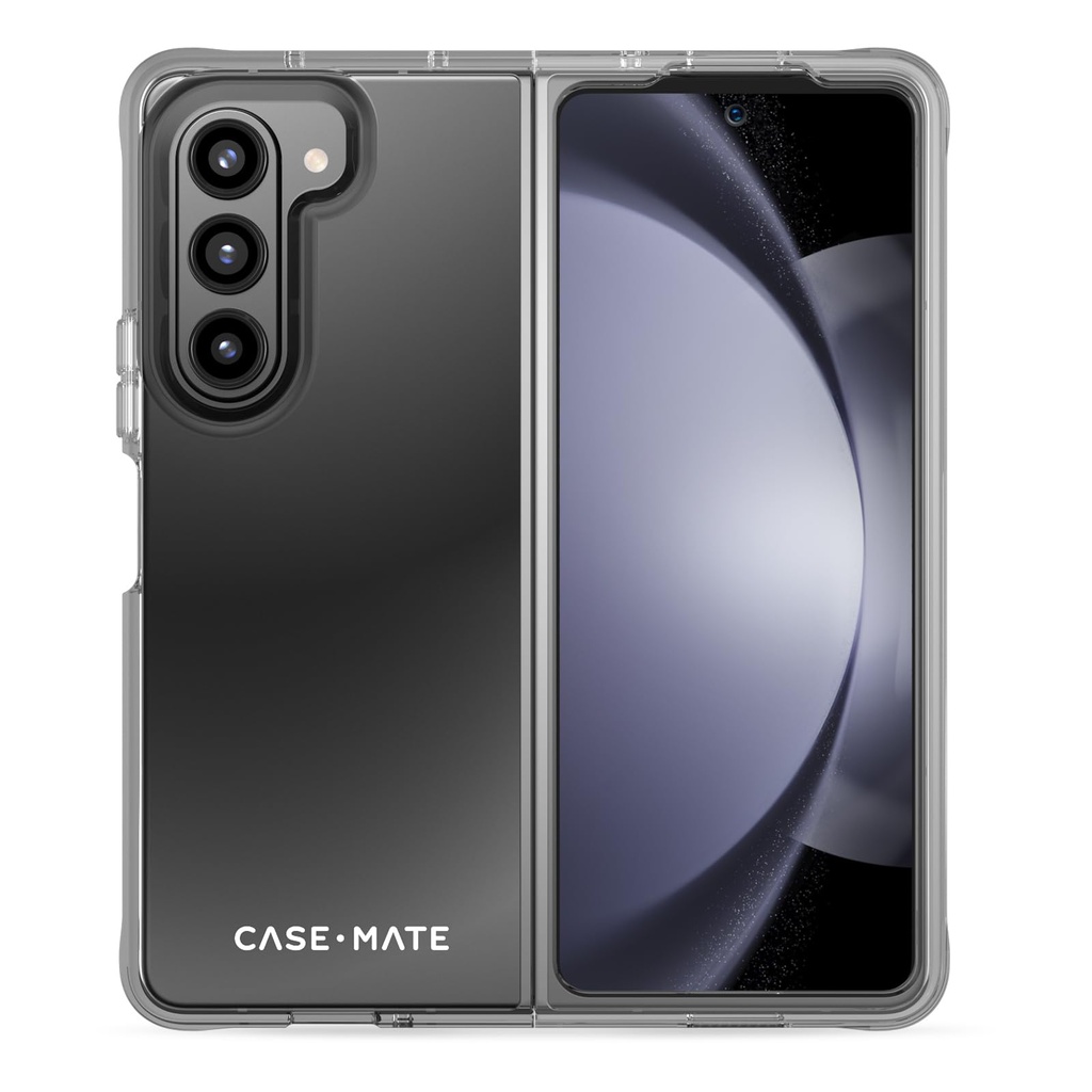 Case-Mate Samsung Galaxy Z Fold 5 Case - 7.6" Clear - 12ft Drop Protection & Wireless Charging - Tough Series Cover For Samsung Galaxy Z Fold 5 With Anti Yellowing And Anti Scratch Tech, Shockproof