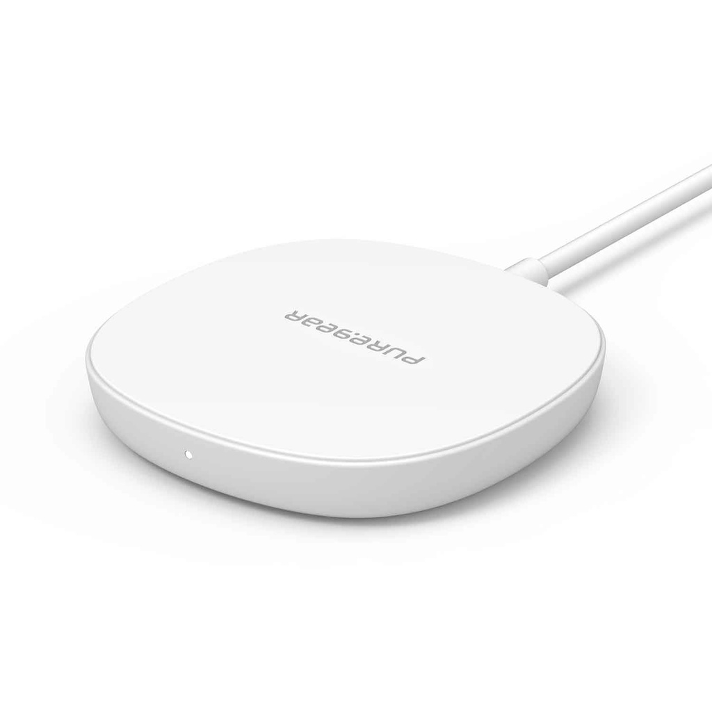 Puregear 15w Qi-Certified Fast Wireless Charging Pad For Iphone 12/12 Pro / 12 Pro Max / 12 Mini Compatible With Magsafe Case - Fast Magnetic Wireless Charger, Airpods/Iphone 11, Galaxy S21 S20 & More