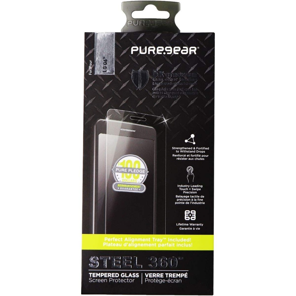 Puregear Steel 360 Tempered Glass Screen Protector For Lg G6 - Clear
