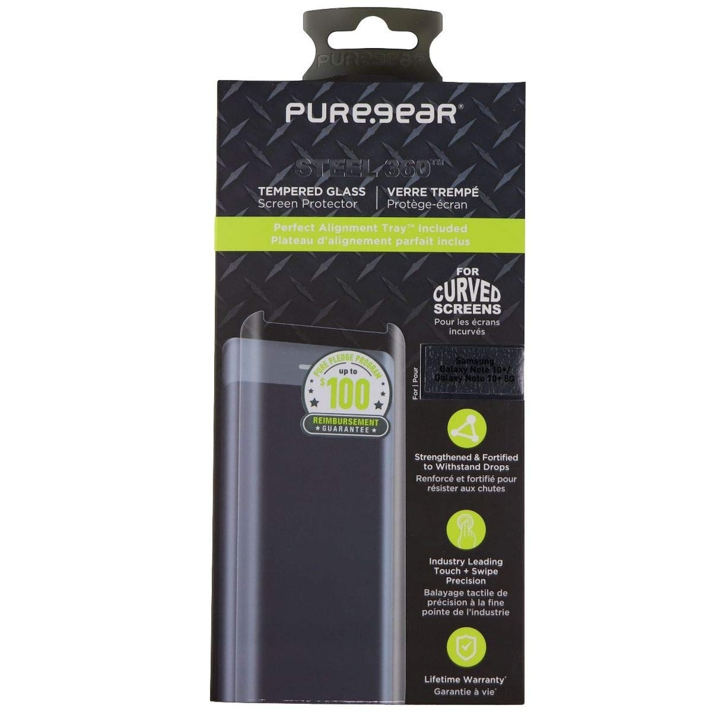 Puregear Steel 360 Tempered Glass For Samsung (Note10+) & (Note10+ 5g) - Clear