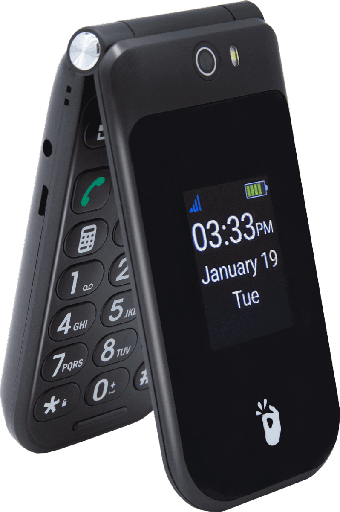 [SNP.EZFLP.4.BK.N.L.TMB.FF.0.0.2] Snapfon EZ Flip RG (V1.1) 4GB Black - [New]