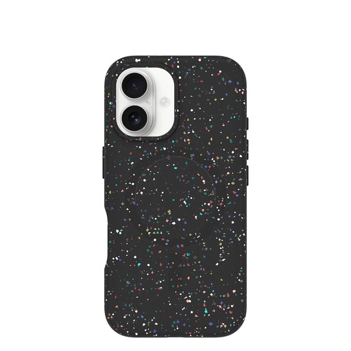 [840304767281] Otterbox Core Series For Magsafe For Iphone 16 - Carnival Night Black, Sleek Rubber Design, Smooth Finish, Camera Bumpers, And Protective Screen Lip
