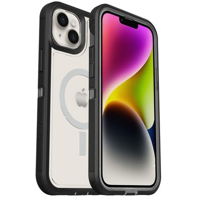 [840304700332] Otterbox Iphone 14 Plus Defender Series Xt Case - Black Crystal, Screenless, Rugged, Snaps To Magsafe, Lanyard Attachment