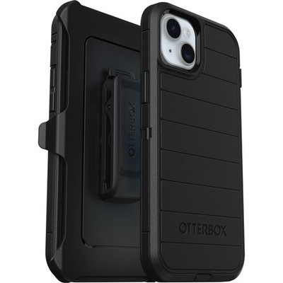 [840304730841] Otterbox Iphone 15 Plus And Iphone 14 Plus Defender Series Pro Case - Black, Screenless, Rugged & Durable, With Port Protection, Includes Holster Clip Kickstand