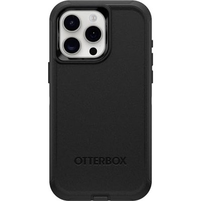 [840304730995] Otterbox Iphone 15 Pro Max (Only) Defender Series Case - Black, Screenless, Rugged & Durable, With Port Protection, Includes Holster Clip Kickstand