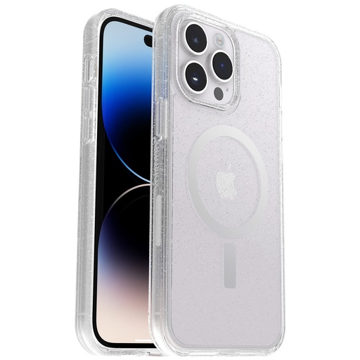 [840262388993] Otterbox Iphone 14 Pro Max (Only) Symmetry Series+ Case - Stardust (Clear/Glitter), Ultra-Sleek, Snaps To Magsafe, Raised Edges Protect Camera & Screen