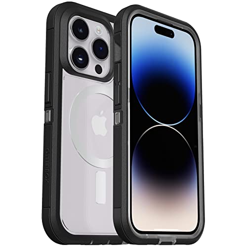 [840304700370] Otterbox Iphone 14 Pro Max (Only) Defender Series Xt Case - Black Crystal, Screenless, Rugged, Snaps To Magsafe, Lanyard Attachment