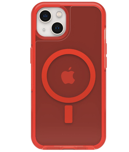 [840104287880] Otterbox Apple Iphone 13 Symmetry Series Antimicrobial Clear Case With Magsafe - In The Red