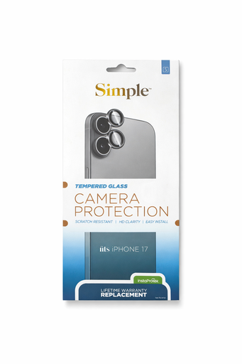 [810135819404] Simple Tempered Glass Camera Lens Protector For Iphone 17