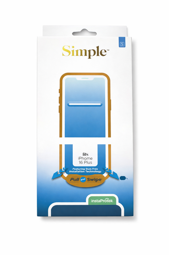 [810135813112] Simple Tempered Glass Screen Protector For Iphone 16 Plus
