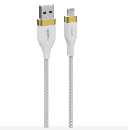 [814238029548] Simple 6 Ft - Usb-A Cable With Lightning Connector