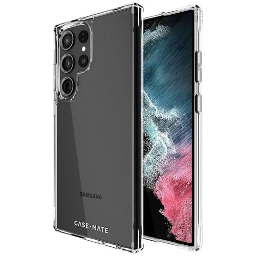 [840171724356] Case-Mate Samsung Galaxy S23 Ultra Case [6.8"] [12ft Drop Protection] [Wireless Charging] Tough Clear Phone Case For Samsung Galaxy S23 Ultra - Anti-Yellowing, Anti-Scratch, Shockproof Materials, Slim