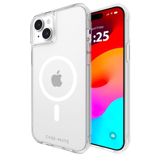 [840171729245] Case-Mate Tough Iphone 15 Plus Case - Clear [12ft Drop Protection] [Compatible With Magsafe] Magnetic Phone Cover For Iphone 15 Plus 6.7", Shockproof Cover With Anti Yellowing, Anti Scratch Technology