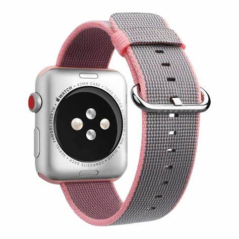 [806810095003] Casetify Apple Watch Band Nylon Fabric All Series 38mm Pink
