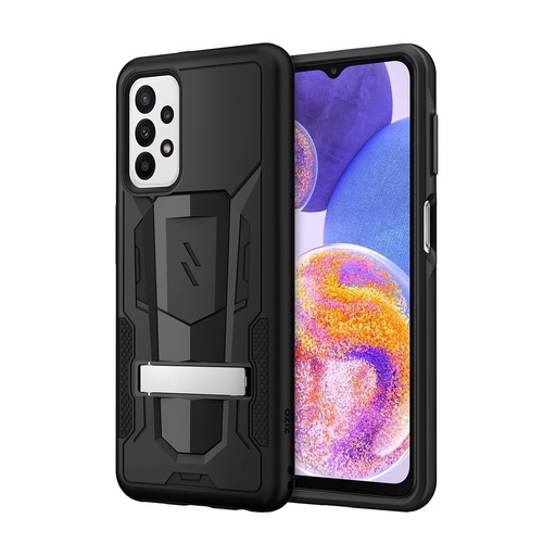[888488337623] Zizo Transform Series For Galaxy A23 5g Case - Rugged Dual-Layer Protection With Kickstand - Black