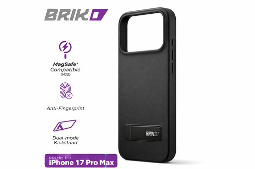[810135819558] Brikd Apple Iphone 17 Pro Max - Black + Stand Case