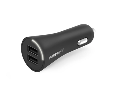 [818719027351] Pure Gear 24w Dual Usb-A Car Charger - Black