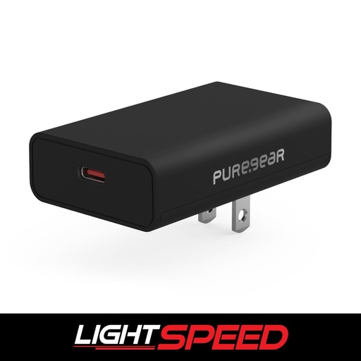 [810032991746] Pregear Lightspeed - 18w Single Usb-C Pd Wall Charger - Black