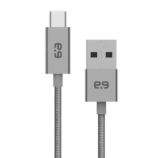 [818719027818] Puregear - Braided Usb-A To Usb-C Cable - Space Gray (10 Ft)