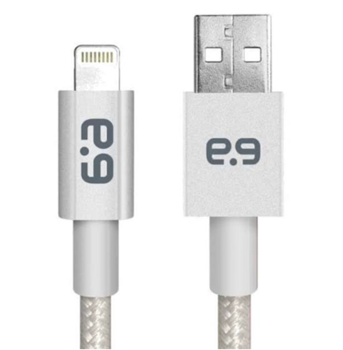 [818719029836] Pure Gear Braided Metallic Charge-Sync Cable For Apple Lightning Devices, Usb-A To Lightning - 10 Ft.