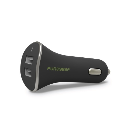 [816958018994] Puregear 24w 4.8a Rapid Charging Dual Usb Universal Vehicle Car Charger - Black